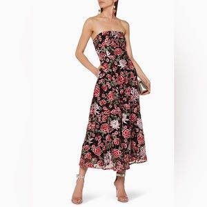 Floral textured dress - worn once for a wedding